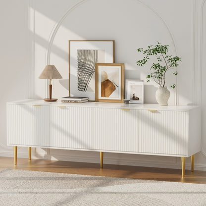 Artiss TV Cabinet Entertainment Unit Stand Storage 180CM White-Furniture &gt; Living Room-PEROZ Accessories