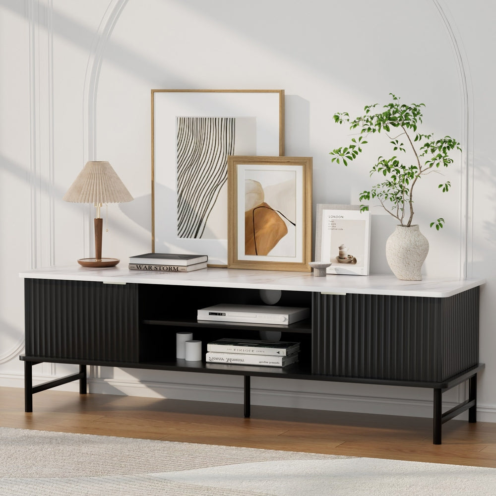 Artiss TV Cabinet Entertainment Unit Stand Storage 140CM-Furniture &gt; Living Room-PEROZ Accessories