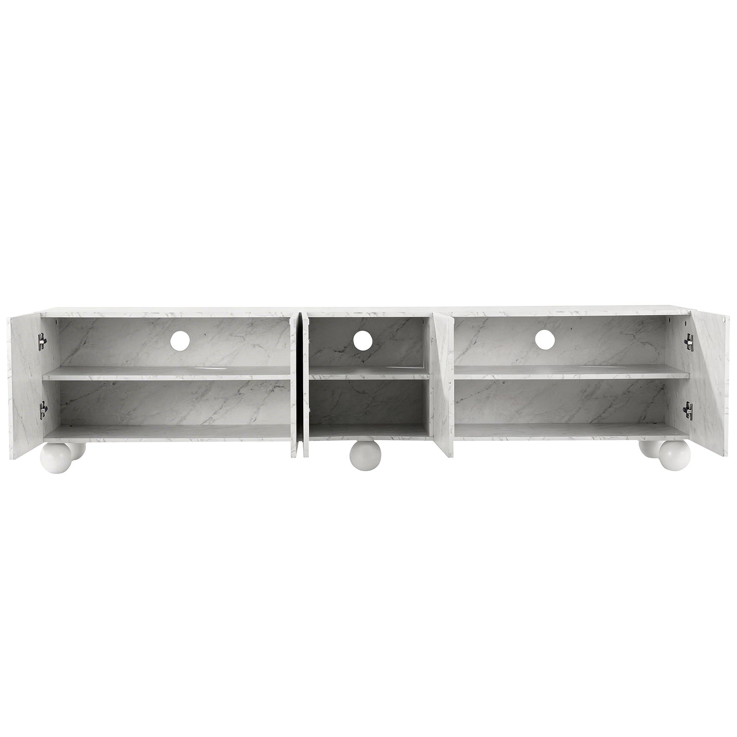 Artiss TV Unit Entertainment Unit Storage Cabinet 200cm White-Furniture > Living Room > TV Units-PEROZ Accessories