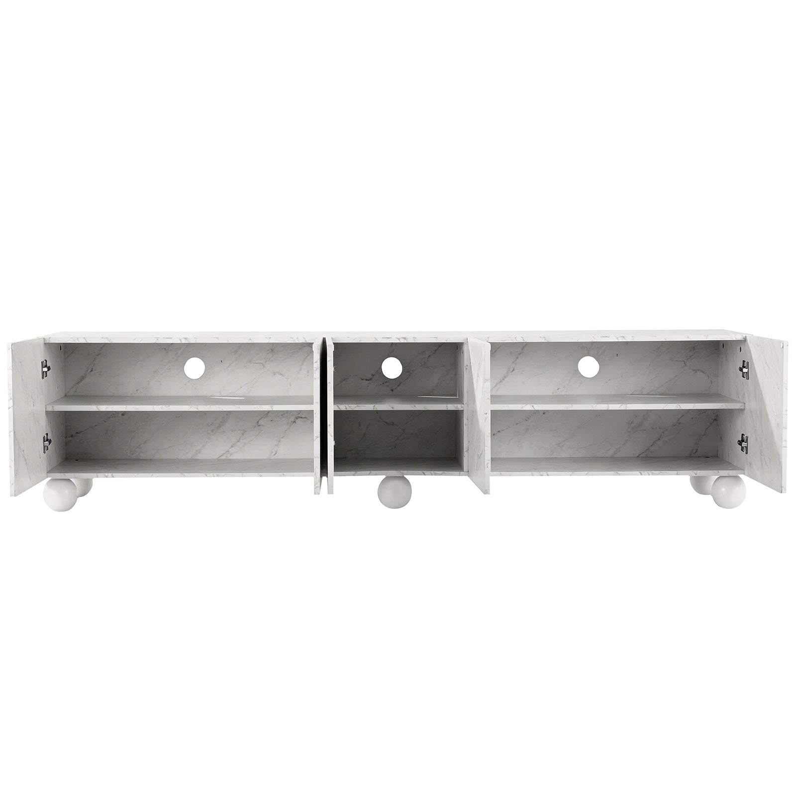Artiss TV Unit Entertainment Unit Storage Cabinet 200cm White-Furniture > Living Room > TV Units-PEROZ Accessories