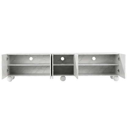 Artiss TV Unit Entertainment Unit Storage Cabinet 200cm White-Furniture > Living Room > TV Units-PEROZ Accessories