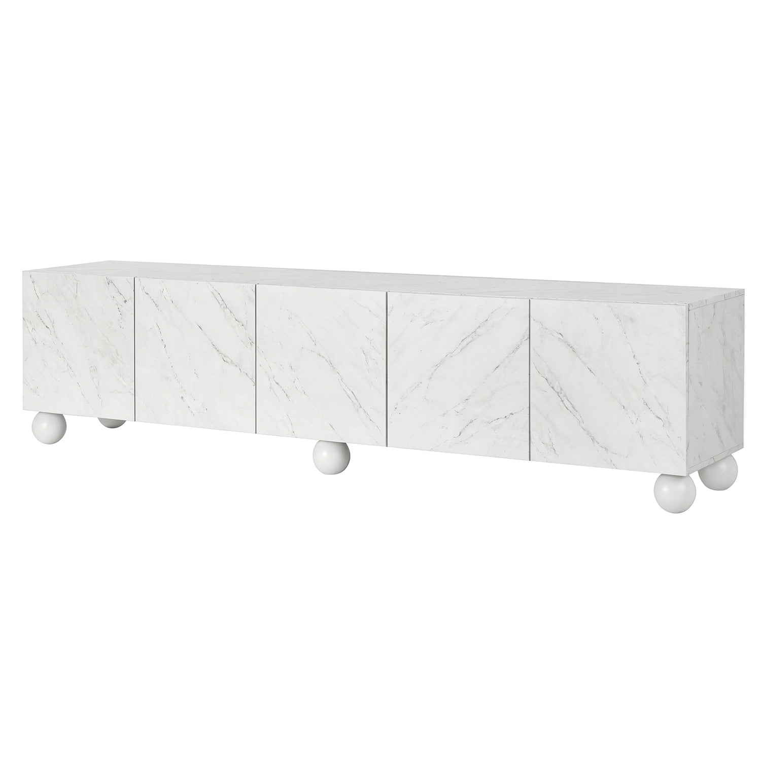 Artiss TV Unit Entertainment Unit Storage Cabinet 200cm White-Furniture > Living Room > TV Units-PEROZ Accessories