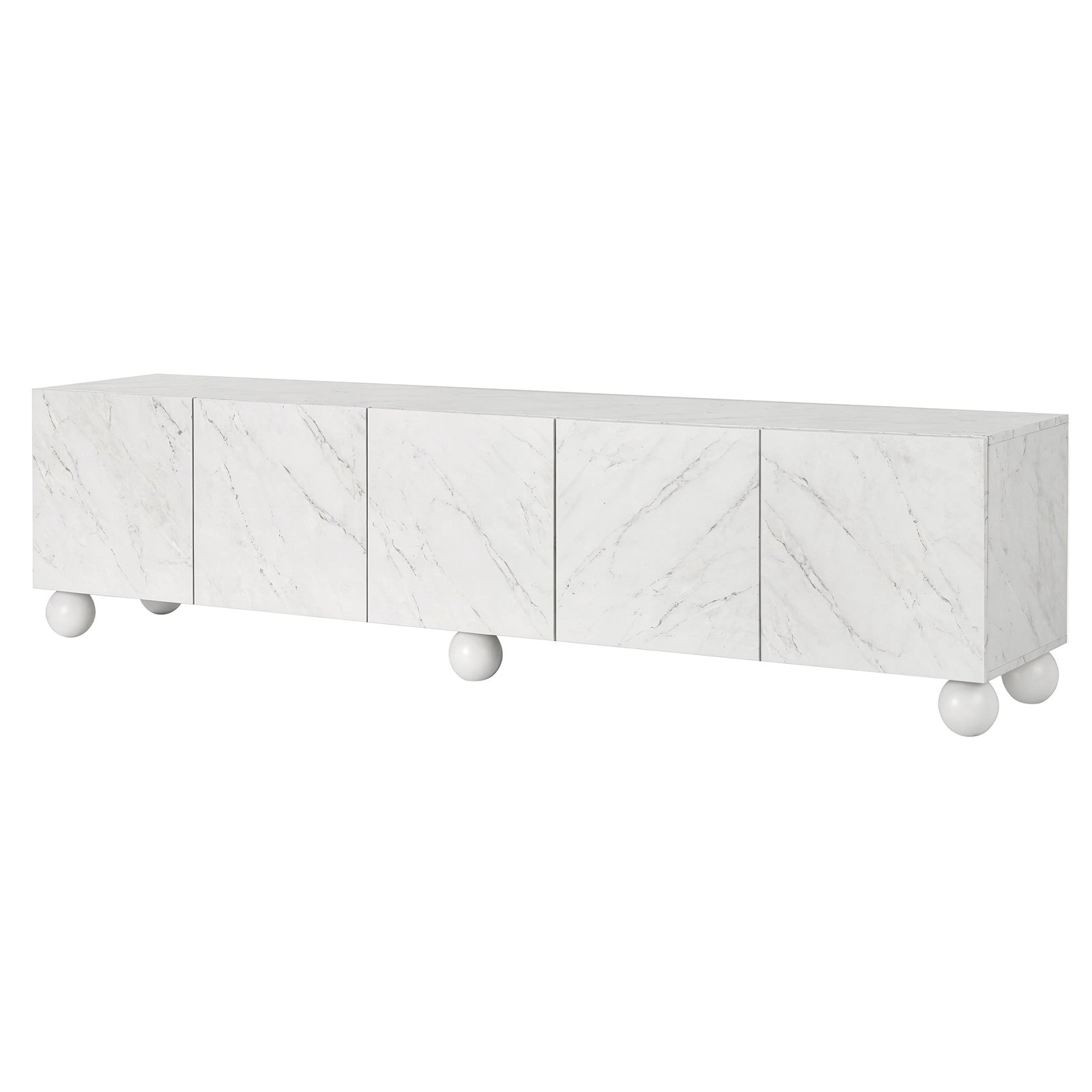 Artiss TV Unit Entertainment Unit Storage Cabinet 200cm White-Furniture > Living Room > TV Units-PEROZ Accessories