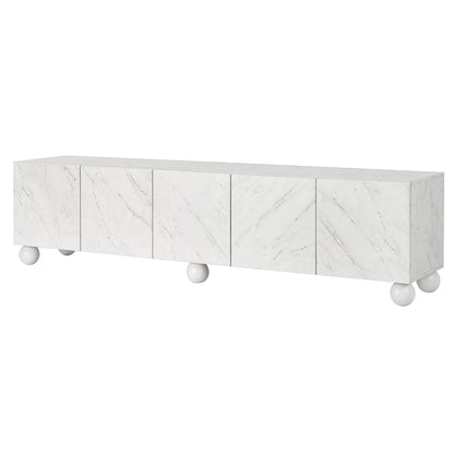 Artiss TV Unit Entertainment Unit Storage Cabinet 200cm White-Furniture > Living Room > TV Units-PEROZ Accessories