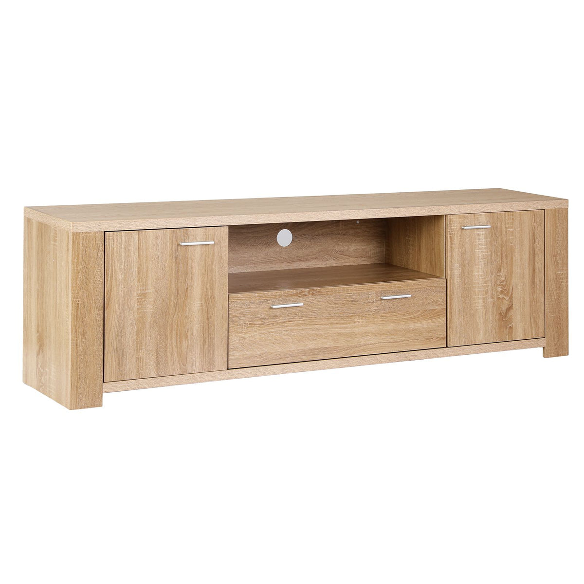 Artiss 180cm TV Unit Entertainment Unit Storage Drawer Cabinet Pine-Furniture > Living Room > TV Units-PEROZ Accessories