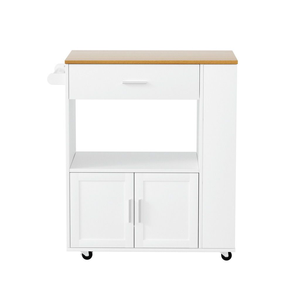 Artiss Kitchen Island Trolley Rolling Serving Cart-Furniture > Dining > Kitchen &amp; Dining Trolleys-PEROZ Accessories
