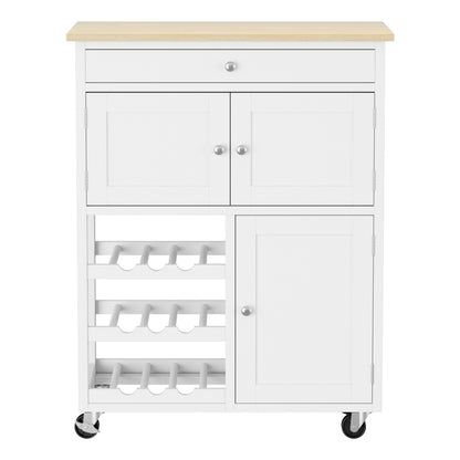 Artiss Kitchen Island Trolley Rolling Serving Cart Storage Cart Drawer Cupboard-Tools &gt; Tools Storage &gt; Work Benches-PEROZ Accessories