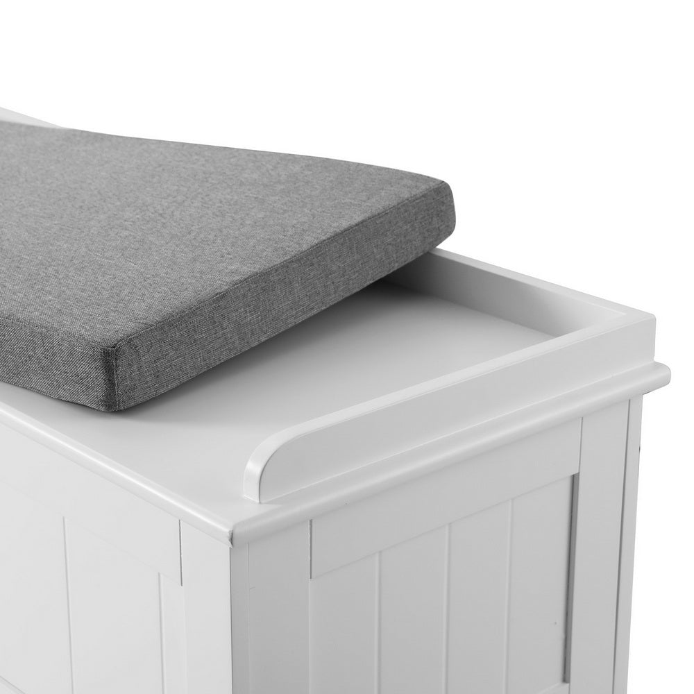Artiss Storage Ottoman Blanket Box 140cm Fluted Grey-Furniture &gt; Living Room-PEROZ Accessories