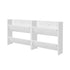 Artiss Shoe Rack 2-tier 12 Pairs Wall Mounted x2 - White-Furniture > Bedroom-PEROZ Accessories