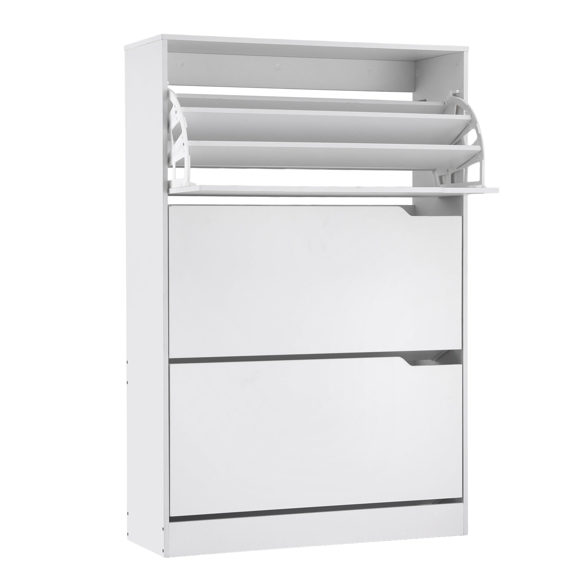 Artiss Shoe Rack Cabinet 24 Pairs Adjustable Shelf White-Furniture > Living Room > Shoe Storage-PEROZ Accessories