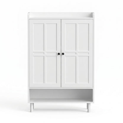 Artiss Shoe Rack Cabinet Storage Cupboard 3 Adjustable Shelves White