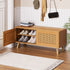 Artiss Shoe Bench Up to 10 Pairs Rattan Starlyn-Furniture > Bedroom-PEROZ Accessories