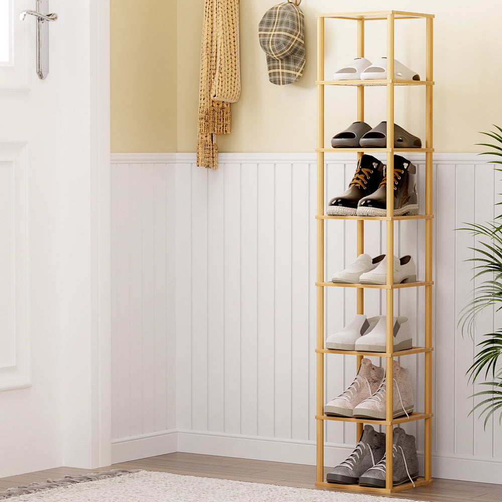 Artiss Shoe Rack 8-tier 8 Pairs Stackable-Furniture &gt; Bedroom-PEROZ Accessories
