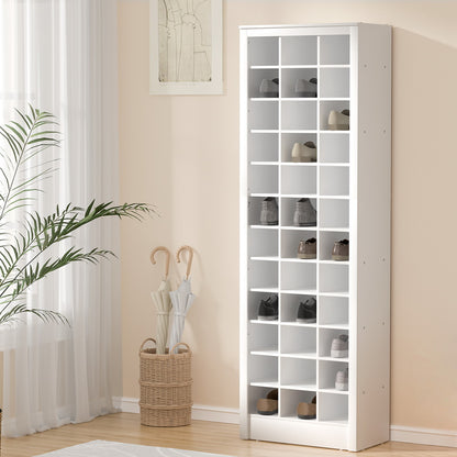 Artiss Shoe Rack 12-tier 36 Pairs Storage White-Furniture &gt; Living Room-PEROZ Accessories