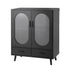 Artiss Buffet Sideboard Double Doors - Black-Furniture > Living Room-PEROZ Accessories