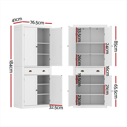 Artiss Buffet Sideboard Cupboard Cabinet White-Furniture &gt; Living Room-PEROZ Accessories