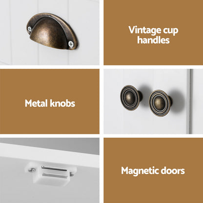 Artiss Buffet Sideboard Cupboard Cabinet White-Furniture &gt; Living Room-PEROZ Accessories