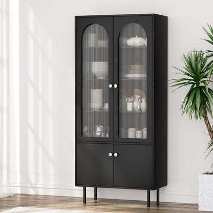 Artiss Buffet Sideboard Cupboard Cabinet Black-Furniture &gt; Living Room-PEROZ Accessories