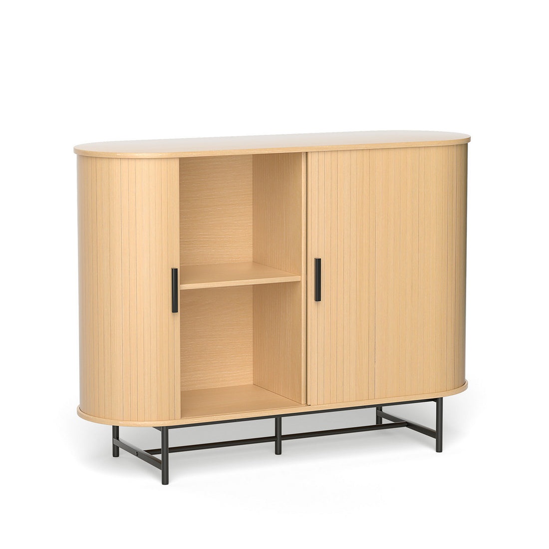 Artiss Buffet Sideboard Cupboard Cabinet Sliding Doors Pantry Storage Oak PIIA-Furniture > Living Room-PEROZ Accessories