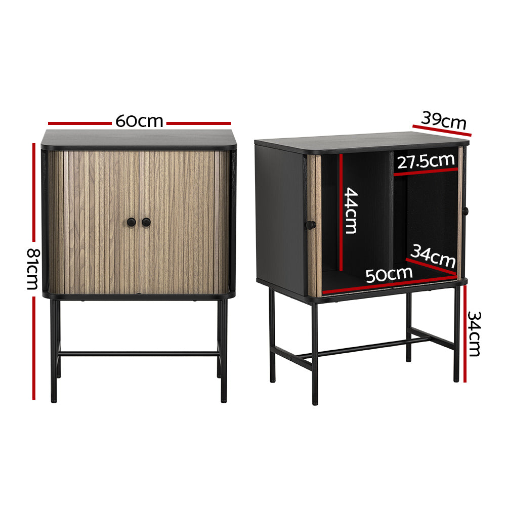 Artiss Buffet Sideboard Cupboard Cabinet Sliding Doors Pantry Storage BORIS-Furniture &gt; Living Room-PEROZ Accessories