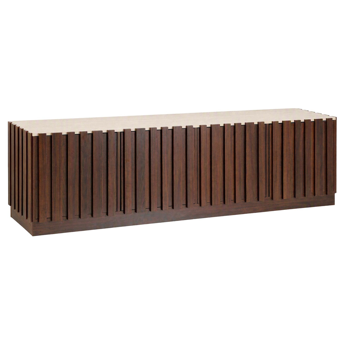 Artiss 180cm TV Unit Entertainment Cabinet Fluted Style Anti-tip Kit Walnut-Furniture > Living Room > TV Units-PEROZ Accessories