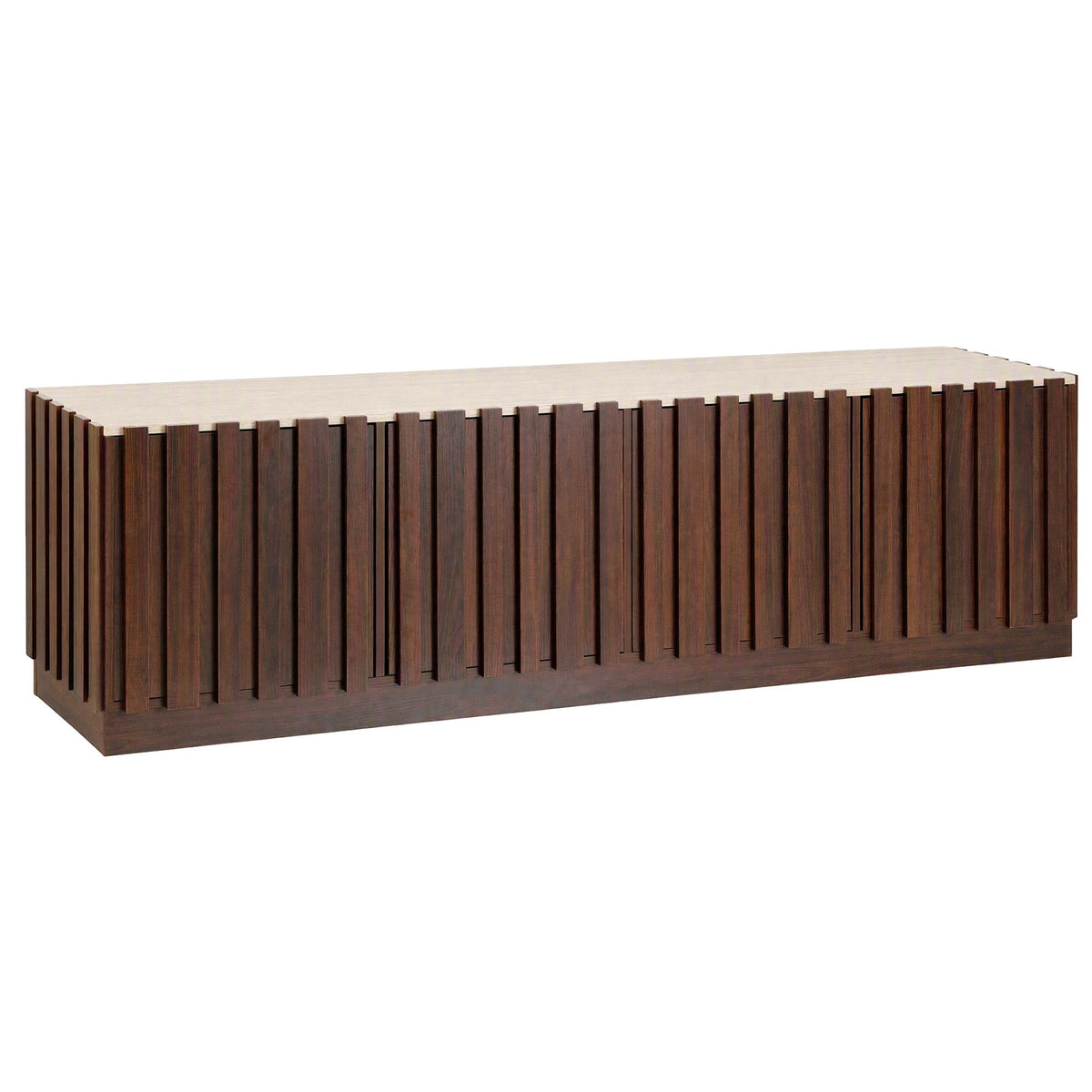 Artiss 180cm TV Unit Entertainment Cabinet Fluted Style Anti-tip Kit Walnut