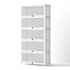 Artiss 5-Tier Display Cabinet Storage Bookshelf Clear Shelf White-Furniture > Living Room > Bookcases & Shelves-PEROZ Accessories