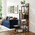 Artiss 5 Tiers Bookshelf Ladder Corner Shelf Bookcase Walnut-Furniture > Living Room > Bookcases & Shelves-PEROZ Accessories