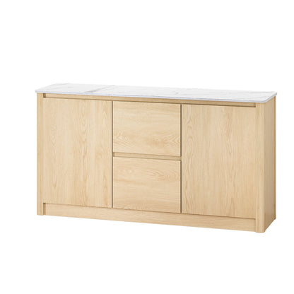 Artiss Buffet Sideboard Marble Style Tabletop - Pine-Furniture &gt; Living Room-PEROZ Accessories