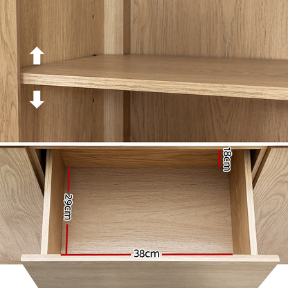 Artiss Buffet Sideboard Marble Style Tabletop - Pine-Furniture > Living Room-PEROZ Accessories