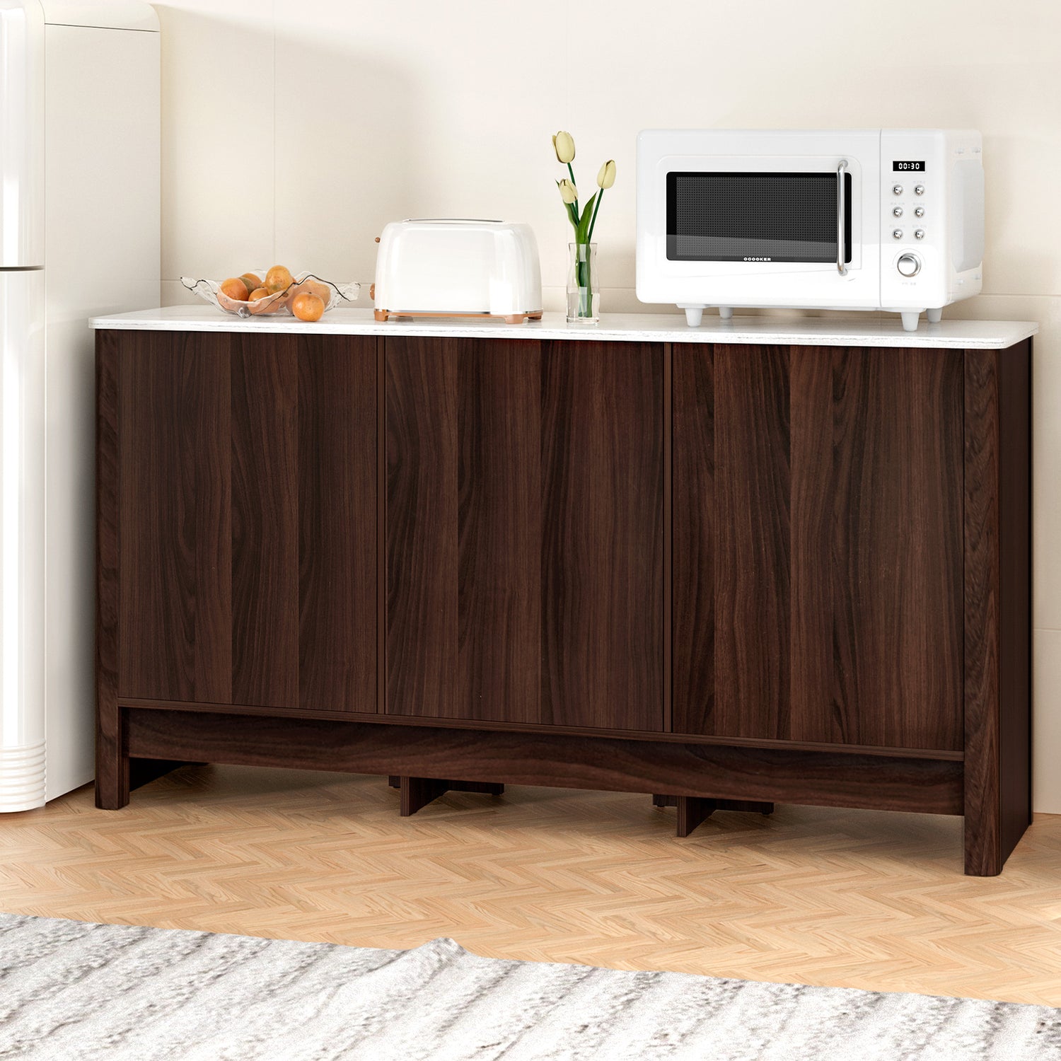 Artiss Buffet Sideboard Cabinet Marble Style Tabletop-Furniture &gt; Living Room-PEROZ Accessories
