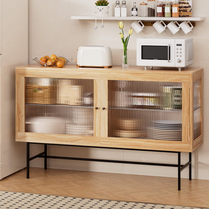 Artiss Buffet Sideboard Double Doors - Oak-Furniture &gt; Living Room-PEROZ Accessories