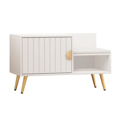 Artiss Shoe Rack Cabinet Bench 6 Pairs White-Furniture &gt; Living Room &gt; Shoe Storage-PEROZ Accessories