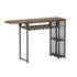 Artiss Industrial Bar Table with Wine Rack Built-in Cup Holder Extendable 140cm-Furniture > Dining > Dining Tables-PEROZ Accessories