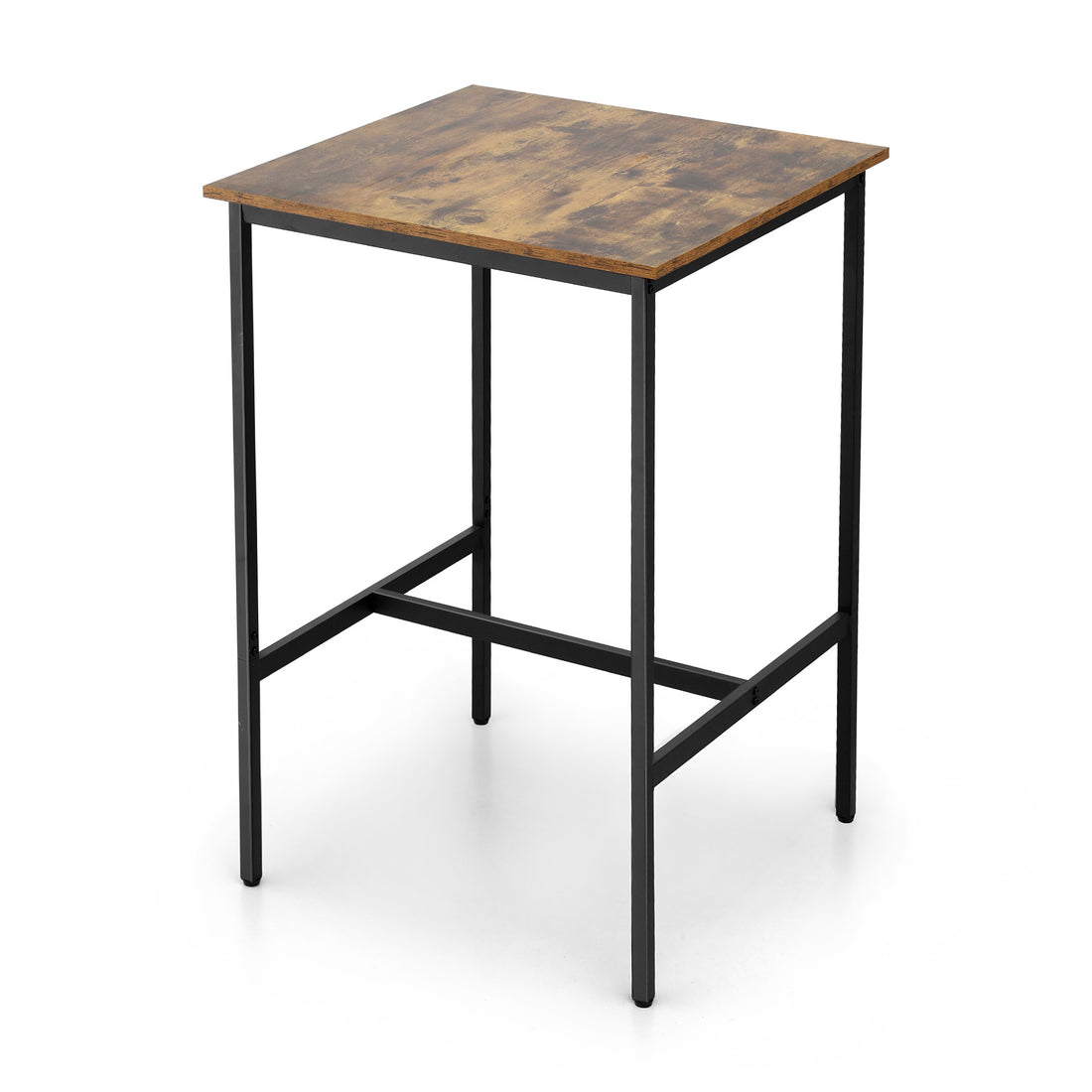 Artiss Bar Table Counter Kitchen Dining Desk Pub 60x92cm Vintage Metal Walnut-Furniture &gt; Living Room &gt; Coffee Tables-PEROZ Accessories
