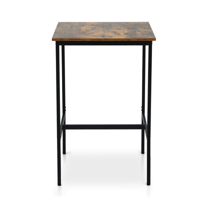 Artiss Bar Table Counter Kitchen Dining Desk Pub 60x92cm Vintage Metal Walnut-Furniture &gt; Living Room &gt; Coffee Tables-PEROZ Accessories