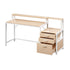 Artiss Computer Desk Home Office Study Table Desks w/Drawers Open Shelf Oak 160CM-Furniture > Office > Desks-PEROZ Accessories