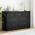 Artiss 7 Chest of Drawers Dresser Table Black-Furniture > Bedroom > Dressers-PEROZ Accessories