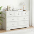 Artiss 7 Chest of Drawers Dresser Table White-Furniture > Bedroom > Dressers-PEROZ Accessories