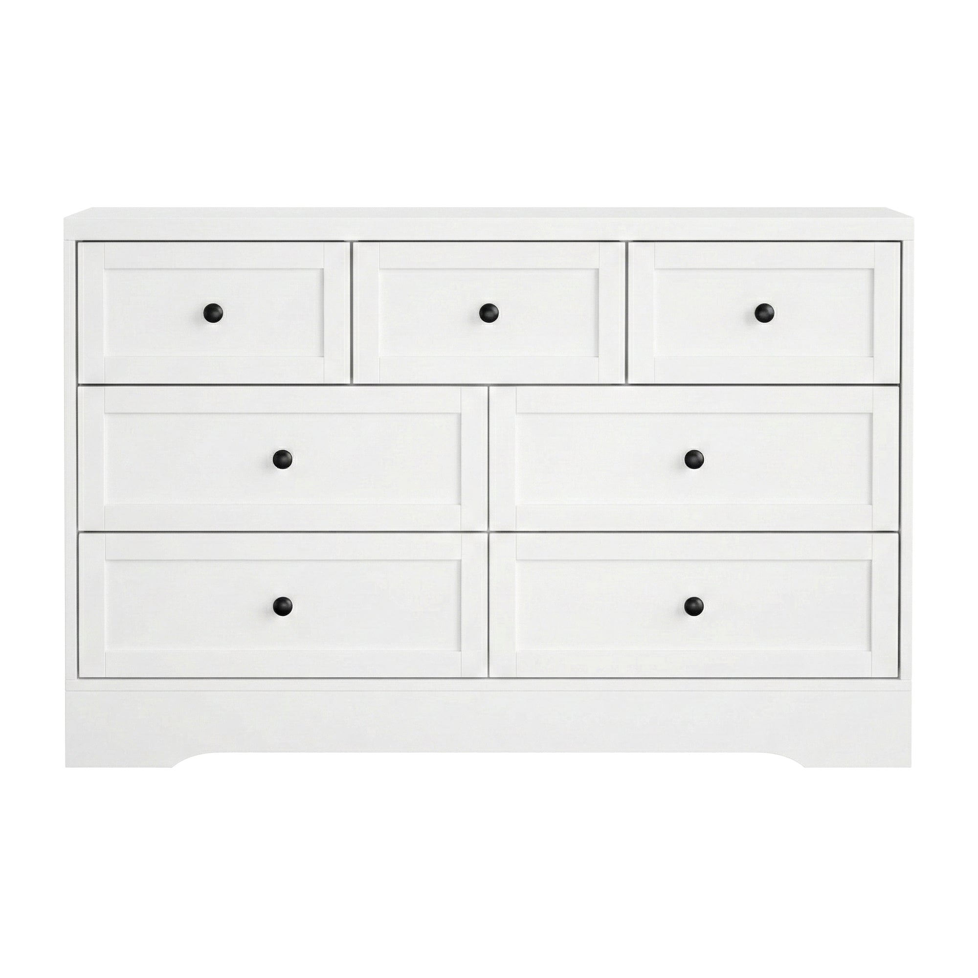 Artiss 7 Chest of Drawers Dresser Table White-Furniture > Bedroom > Dressers-PEROZ Accessories