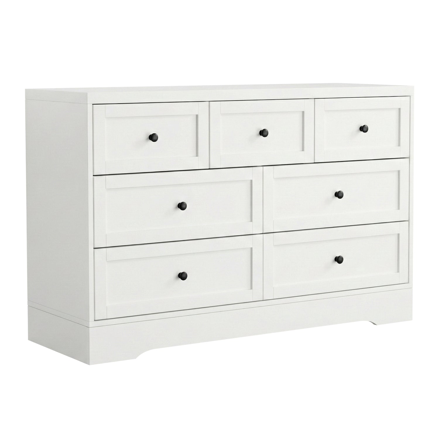 Artiss 7 Chest of Drawers Dresser Table White-Furniture > Bedroom > Dressers-PEROZ Accessories