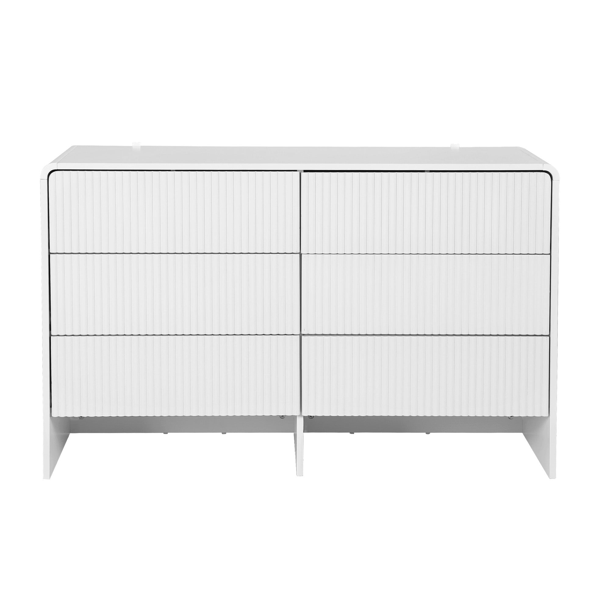 Artiss 6 Chest of Drawers Dresser Cabinet White-Furniture > Bedroom > Dressers-PEROZ Accessories