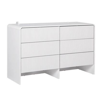 Artiss 6 Chest of Drawers Dresser Cabinet White-Furniture > Bedroom > Dressers-PEROZ Accessories