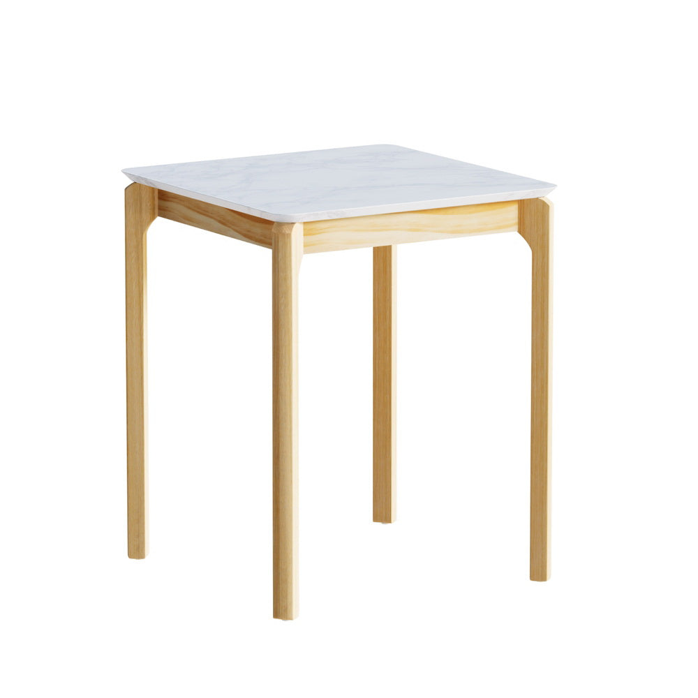 Artiss Coffee Table Marble Effect Square-Furniture &gt; Living Room &gt; Coffee Tables-PEROZ Accessories