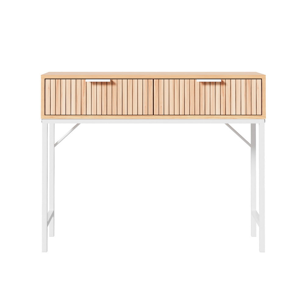 Artiss Console Table 2 Drawers 92CM-Furniture &gt; Living Room-PEROZ Accessories