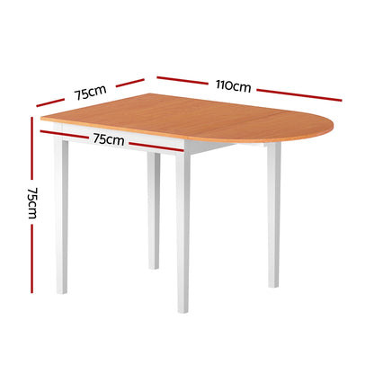 1.1M Artiss Dining Table Extendable-Furniture &gt; Dining &gt; Dining Tables-PEROZ Accessories