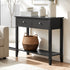 Artiss Console Table Hallway Sofa Entryway Entrance 2 Drawers 80CM Black-Furniture > Living Room > Side Tables-PEROZ Accessories
