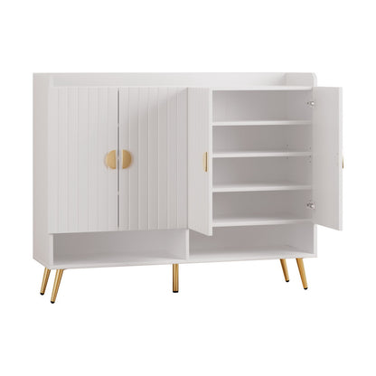 Artiss Shoe Rack Cabinet 5 Tiers 30 Pairs White-Furniture &gt; Living Room &gt; Shoe Storage-PEROZ Accessories