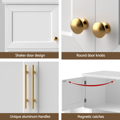 Artiss 2X Buffet Sideboard Cabinet Pantry Kitchen Storage Cupboard Drawers Doors-Furniture > Dining > Buffets &amp; Sideboards-PEROZ Accessories