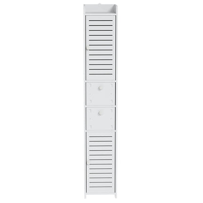 Artiss Bathroom Toilet Storage Cabinet Laundry Tallboy Cupboard Slim Corner-Furniture &gt; Bathroom-PEROZ Accessories